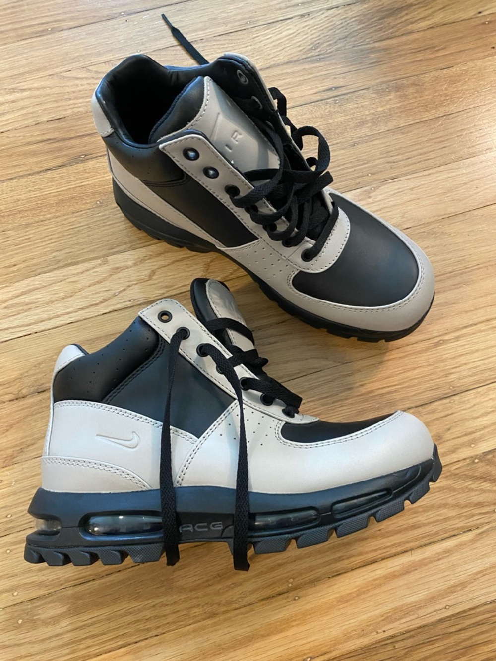 NEW Nike Air Max Goadome College Grey Leather Men's Boots